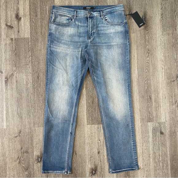 HUDSON Blake Slim Straight Jeans Men’s Size 38 NWT Medium Wash - Picture 1 of 9